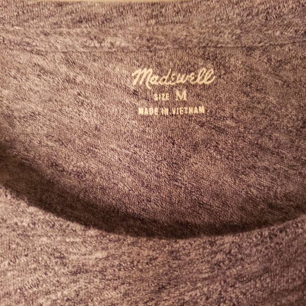 Madewell Basic Gray Cotton Tee - image 2